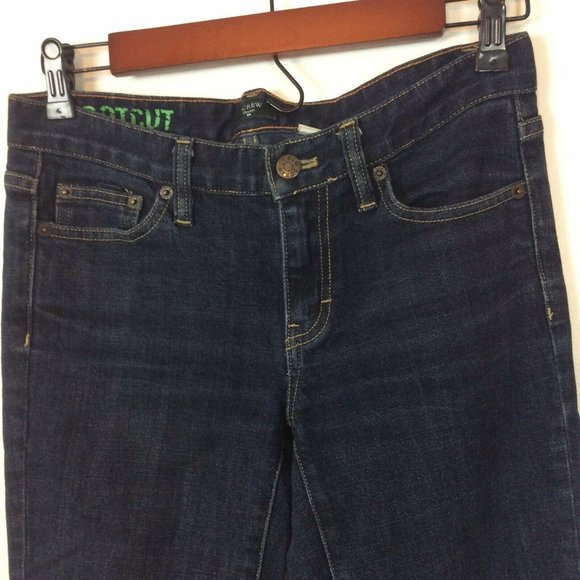J Crew Factory Stretch Bootcut Denim Blue Jeans - Picture 2 of 9